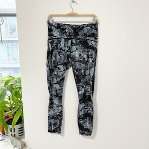 Lululemon Eternal Wave Starlight Train Time Mesh Crop Leggings Size 8